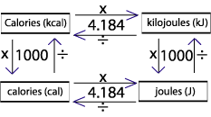 Joule to kilojoule